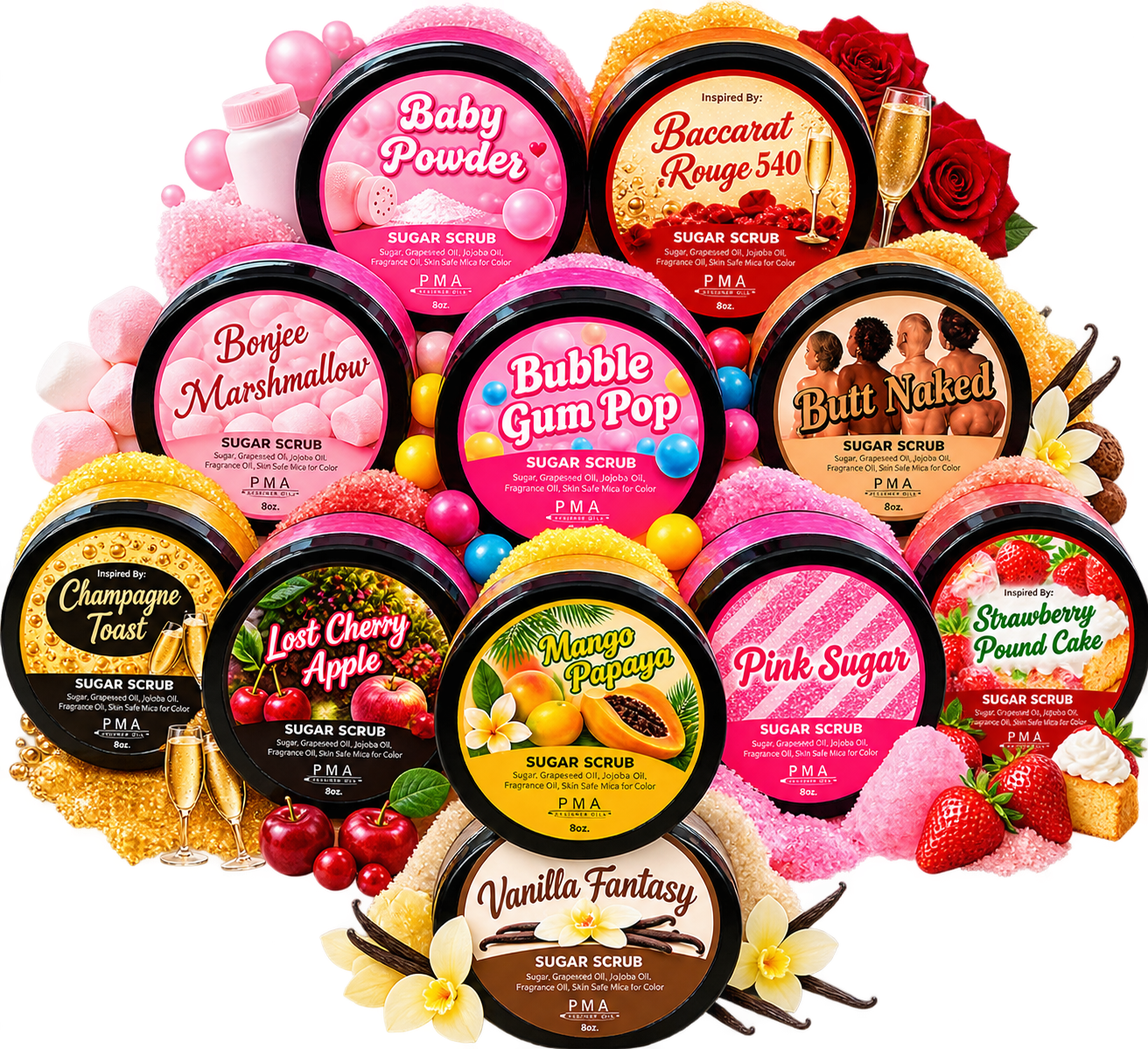 Foaming Sugar Scrubs